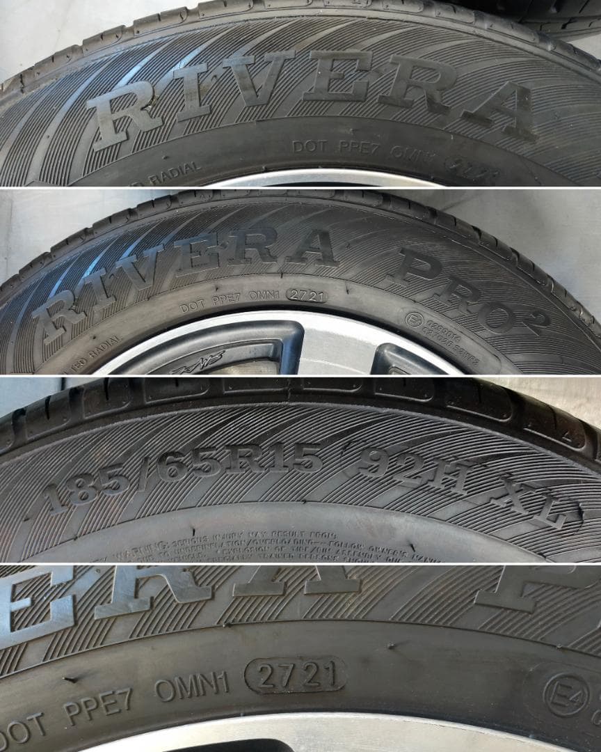 エンケイ製SMACKコルセア15インチ×5.5J　21年製185/65R15