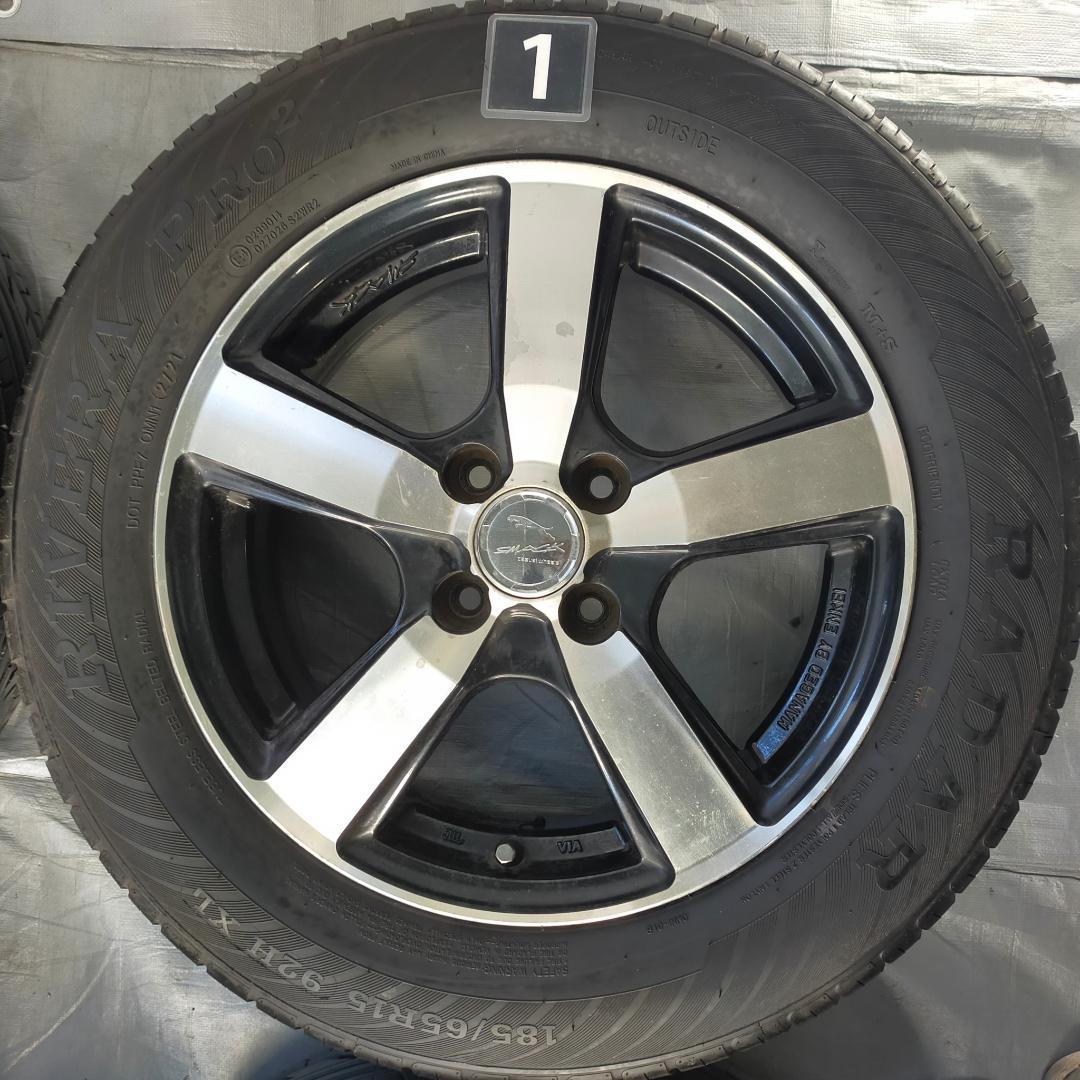エンケイ製SMACKコルセア15インチ×5.5J　21年製185/65R15