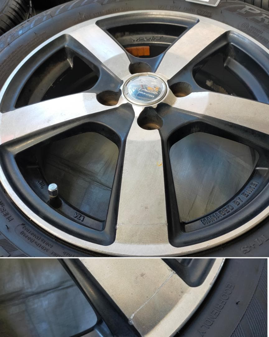 エンケイ製SMACKコルセア15インチ×5.5J　21年製185/65R15