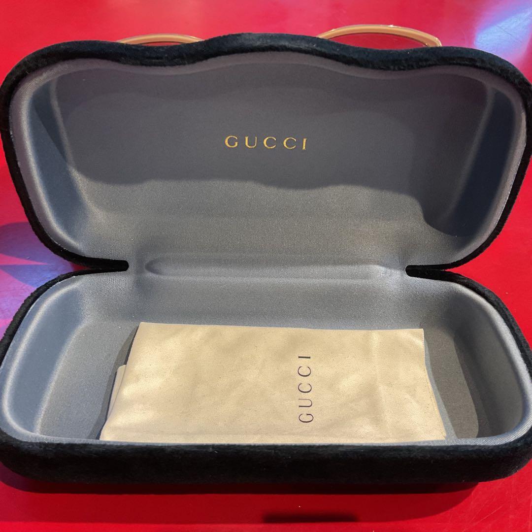 【クリスマスセール】★極美品★GUCCI ベージュ スクエア サングラス