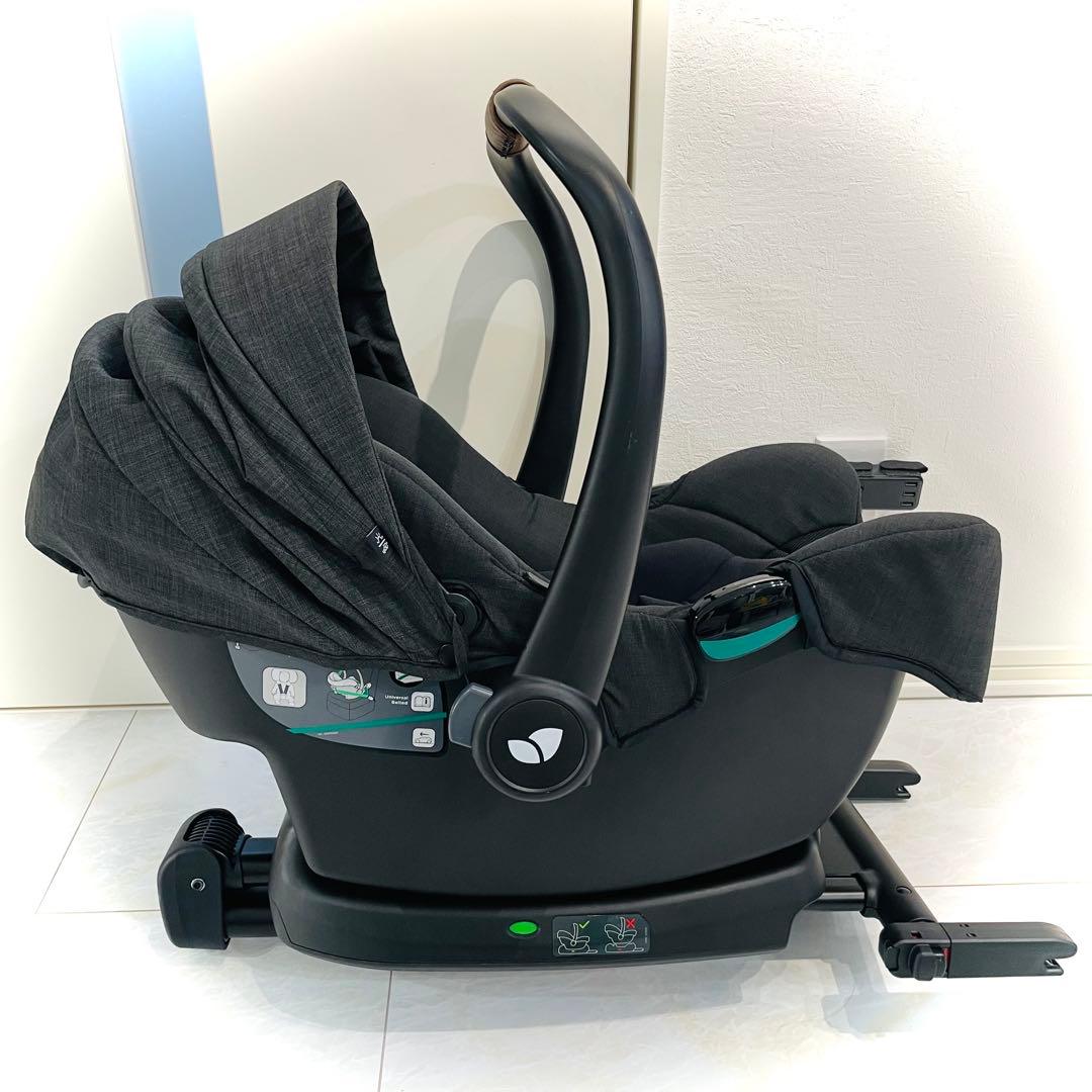 【美品】ベビーシート＆ベースセット★限定品★joieチャイルドシートアイスナグ2