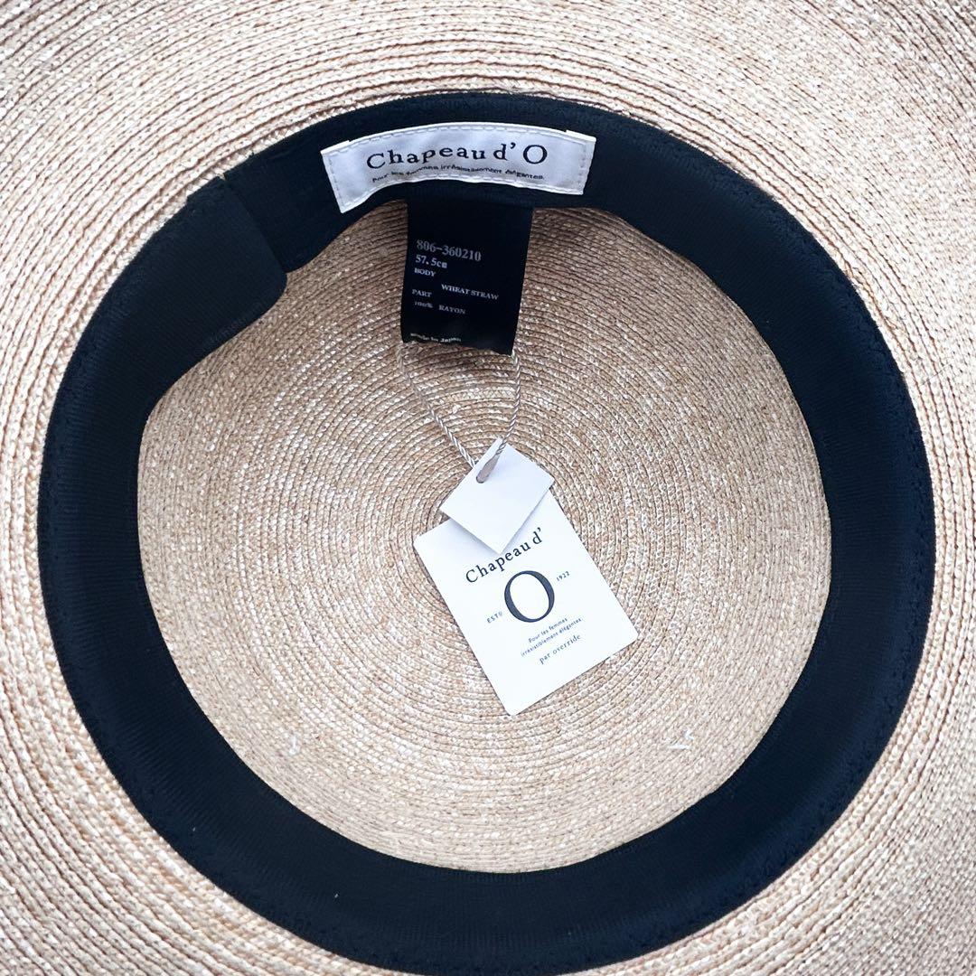 【新品】 Chapeau d’ O ハット ストローハット 麦わら帽子