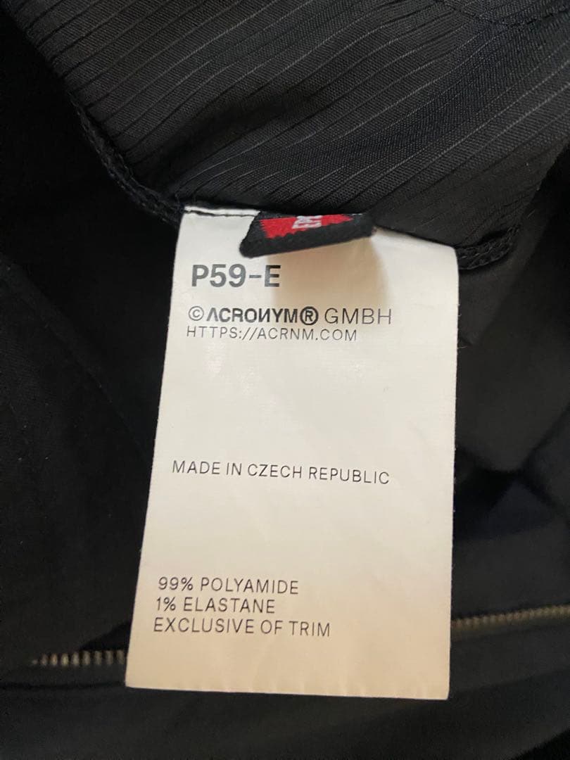 ACRONYM P59-E Sサイズ ブラック