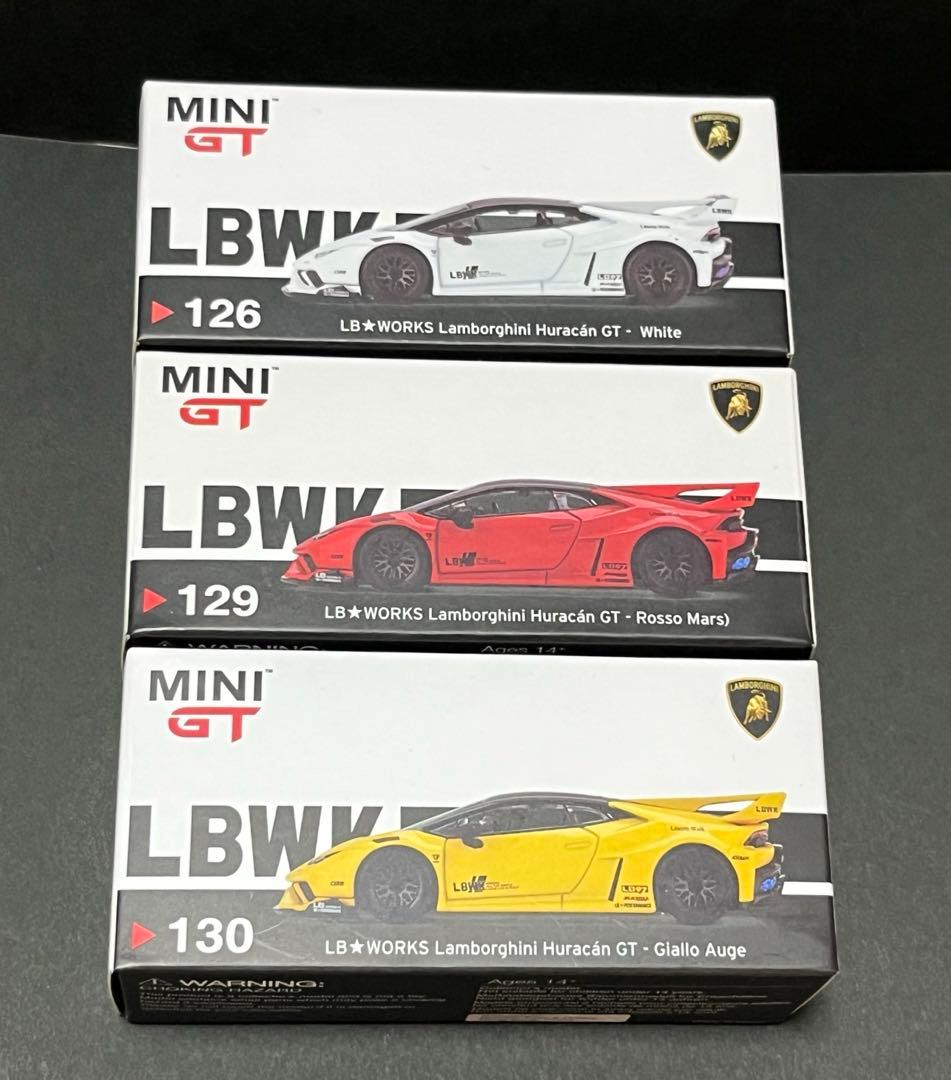 mini gt ランボルギーニ　ウラカン　1/64 3台セット