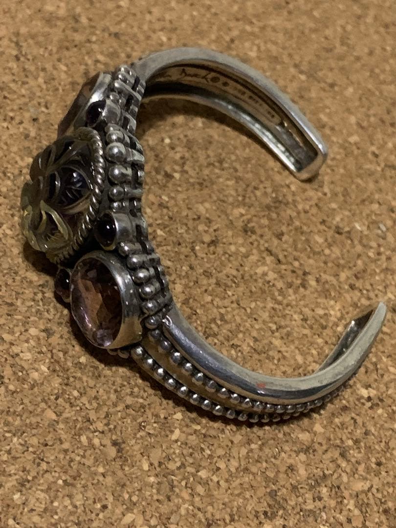 STEPHEN DWECK シルバーバングル（アバロンクォーツ・アメトリン）