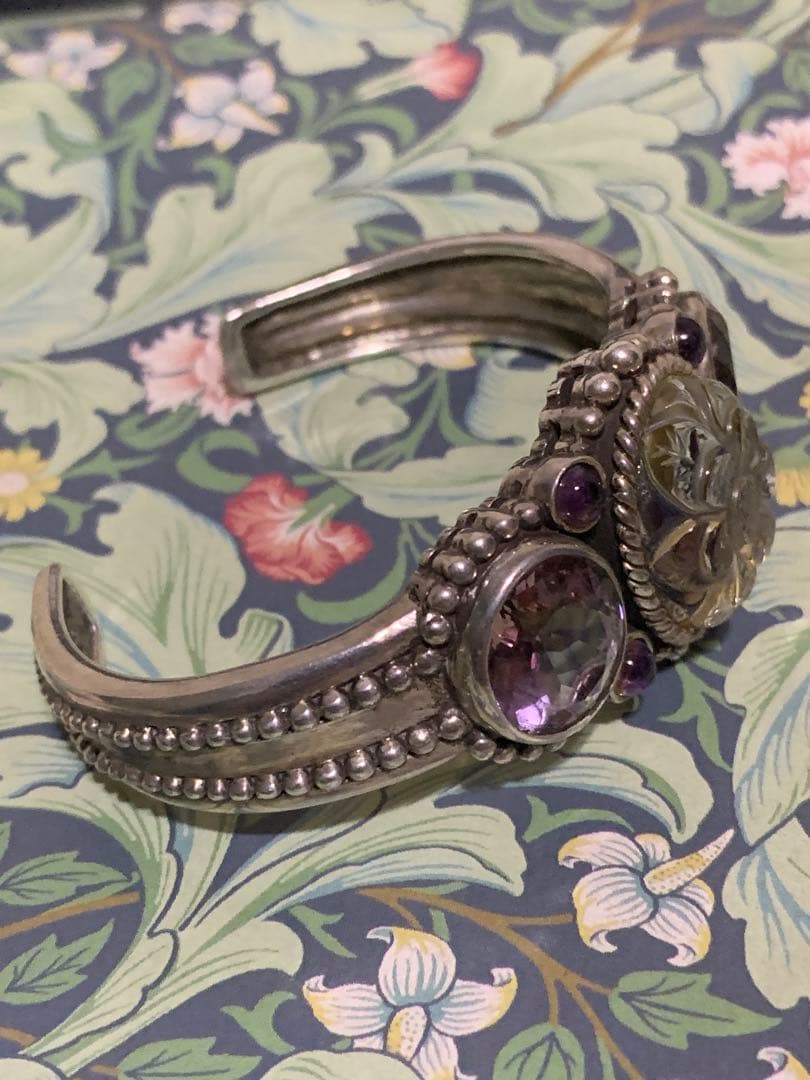 STEPHEN DWECK シルバーバングル（アバロンクォーツ・アメトリン）