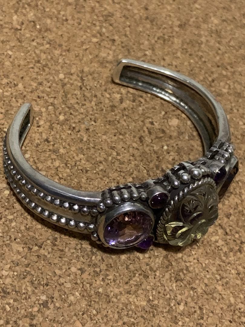 STEPHEN DWECK シルバーバングル（アバロンクォーツ・アメトリン）