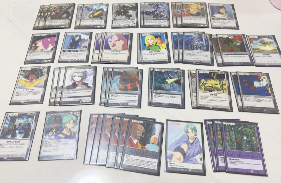 【特価】旧ガンダムウォー黒デッキ＆おまとめセット