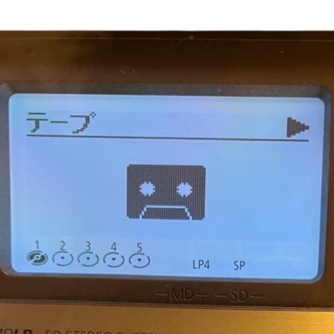 極美品　Panasonic SA-PM870SD CD MDカセットデッキ