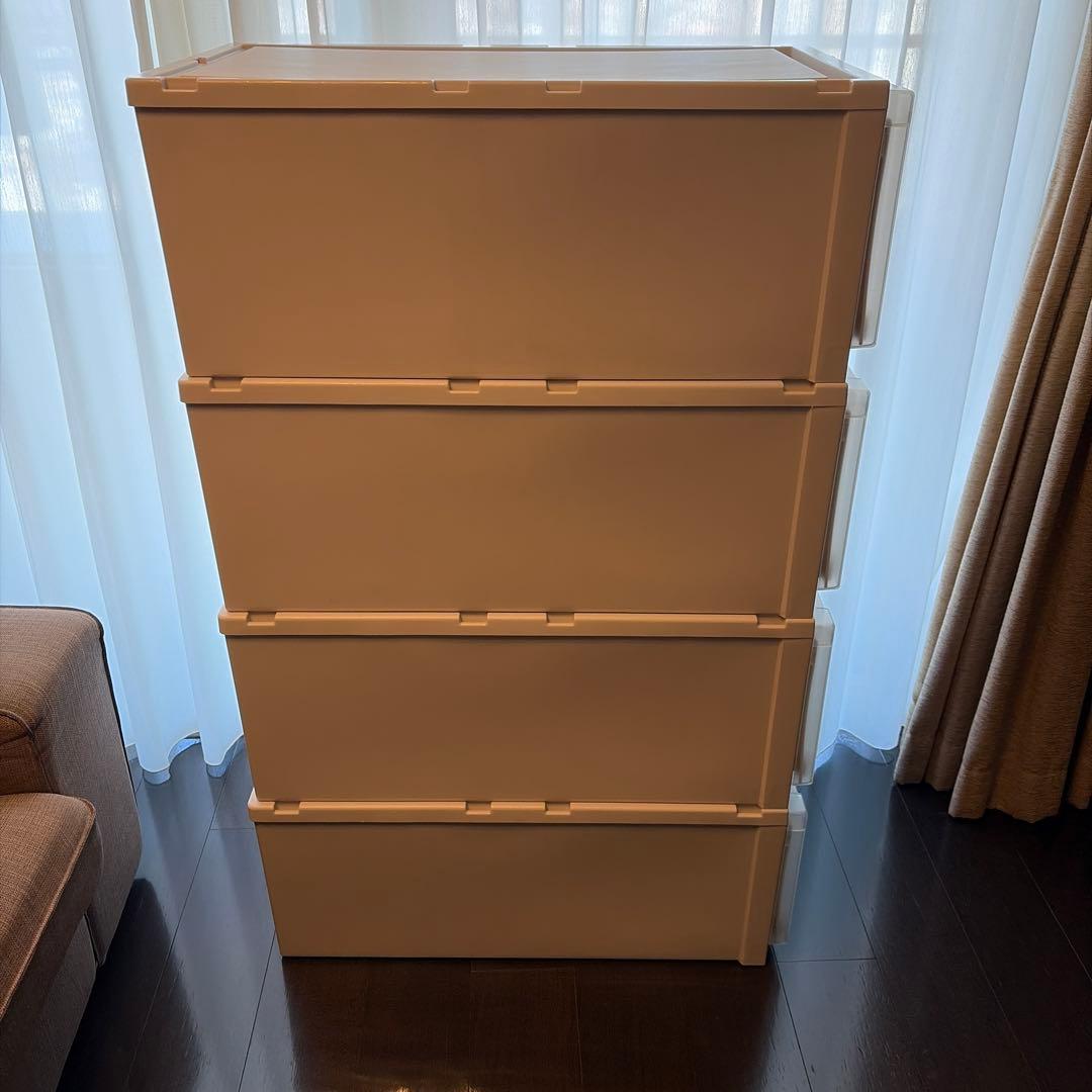 天馬 収納ボックス フィッツケースアドバンス 39×74×30cm 4個