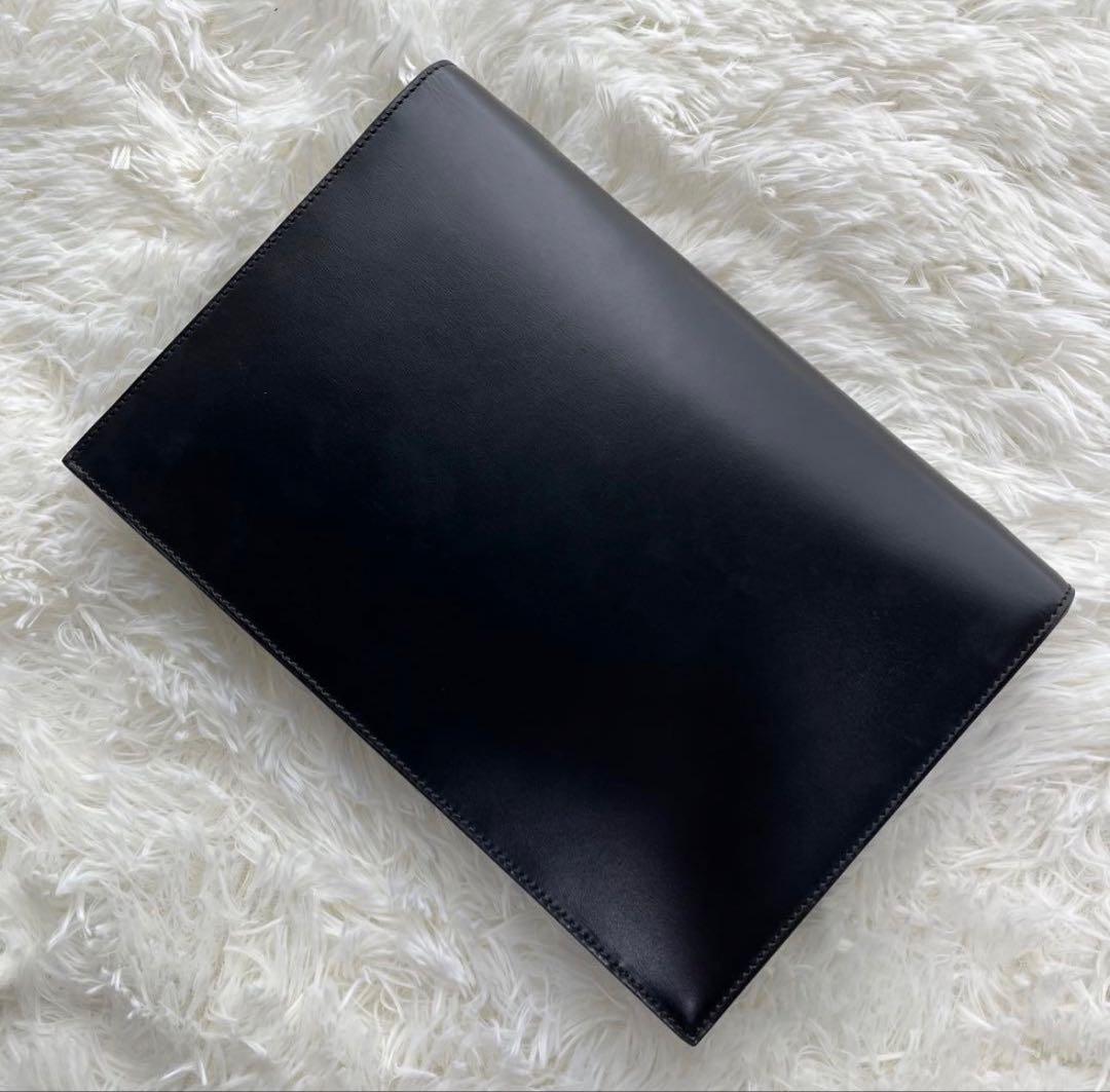 【美品】Cartier カルティエ パンテール クラッチバッグ レザー ブラック