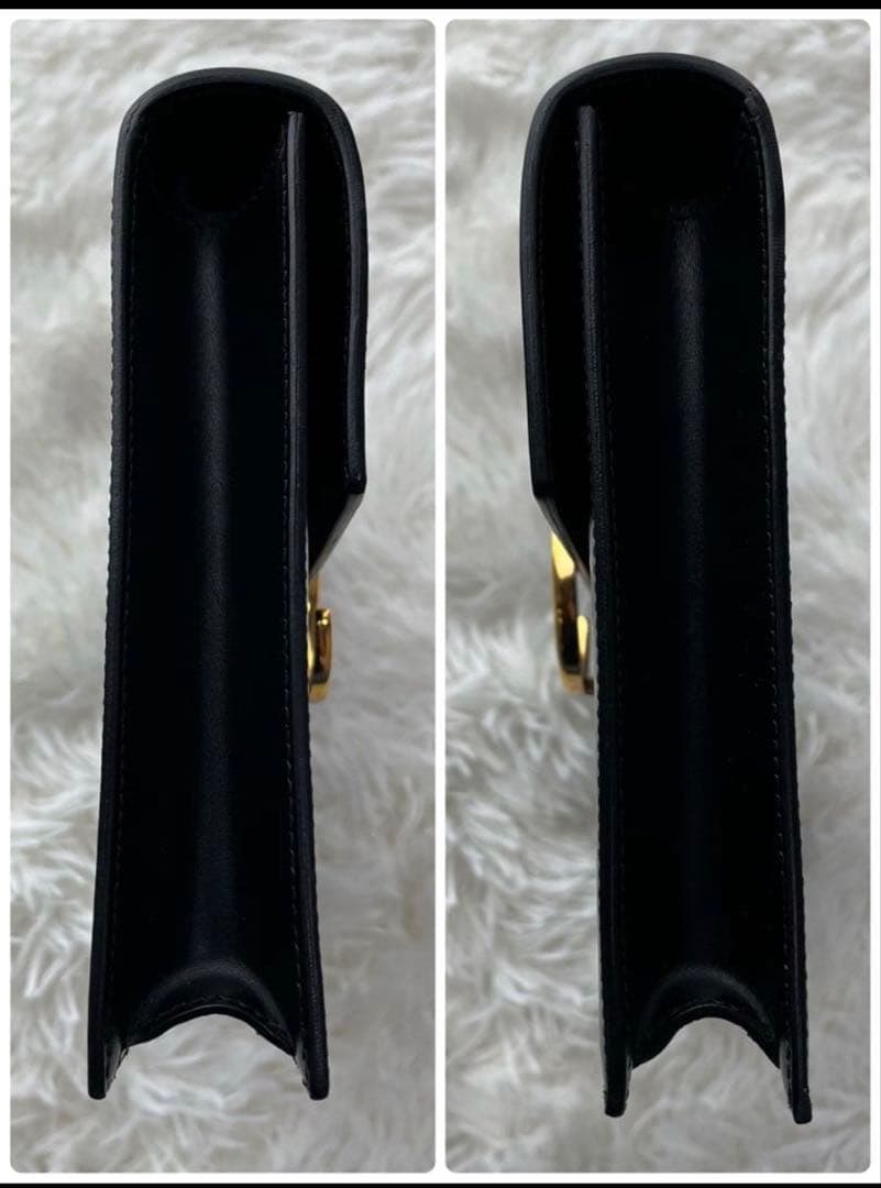 【美品】Cartier カルティエ パンテール クラッチバッグ レザー ブラック