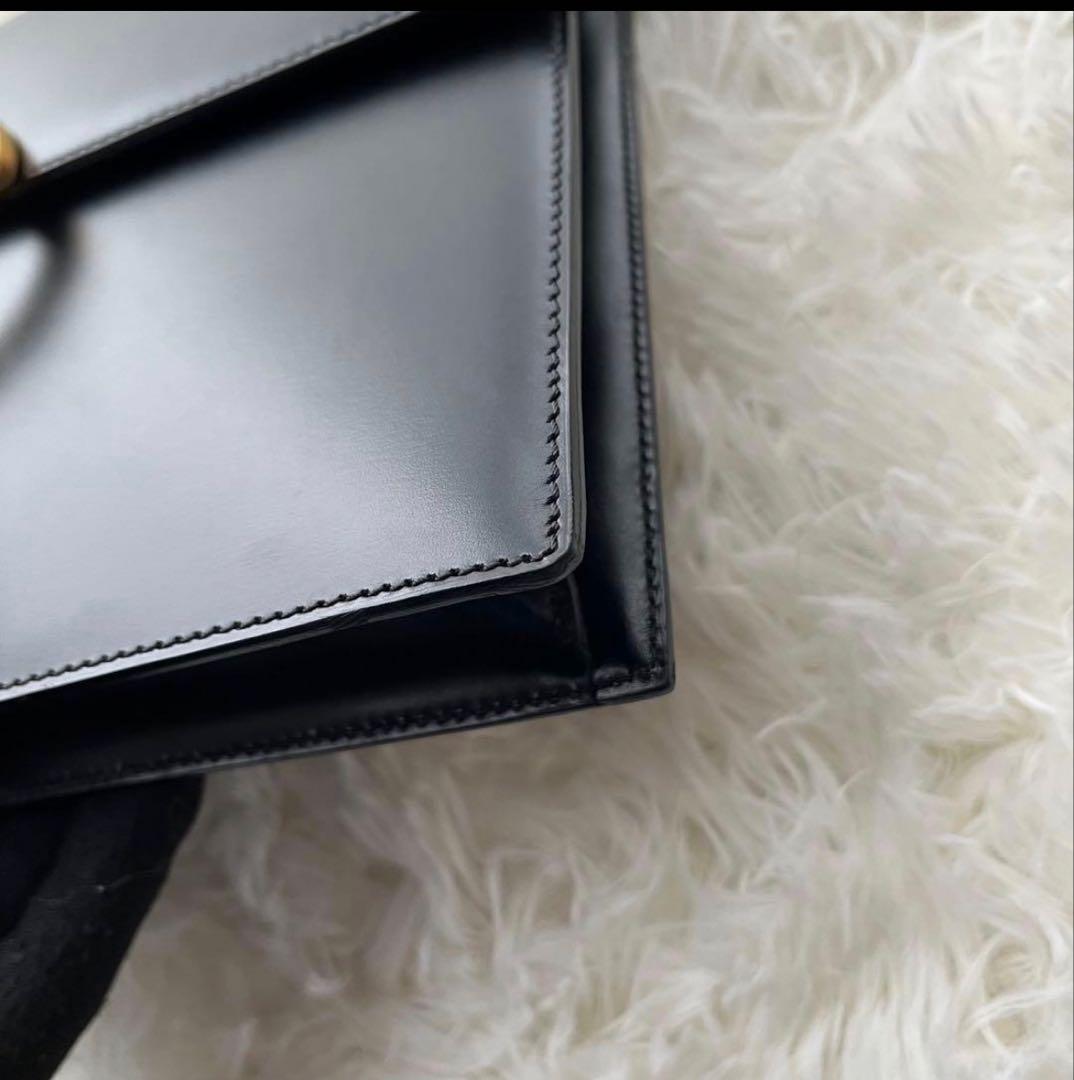 【美品】Cartier カルティエ パンテール クラッチバッグ レザー ブラック