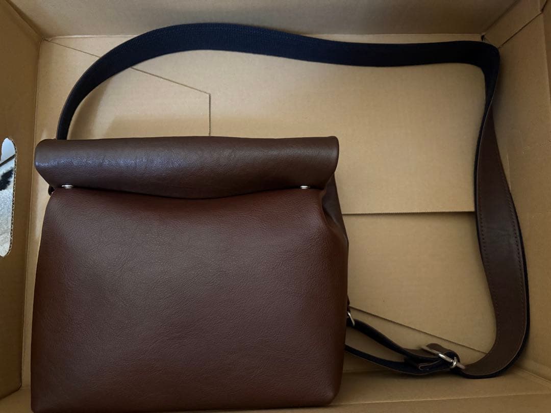 新進工房 パン屋の紙袋風バッグ マルシェ　チョコ