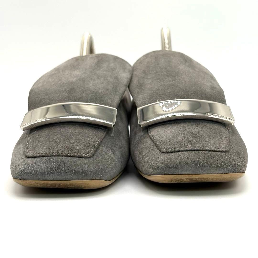 【美品】セルジオロッシ　ロゴプレート　2way ムートン　バブーシュ