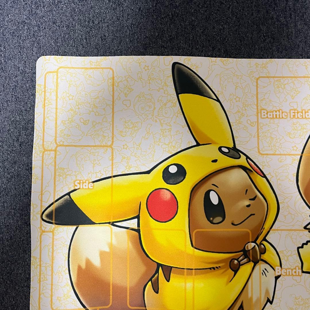 【中古】 ポケモンカード ラバープレイマット ポンチョを着たピカチュウ&イーブイ