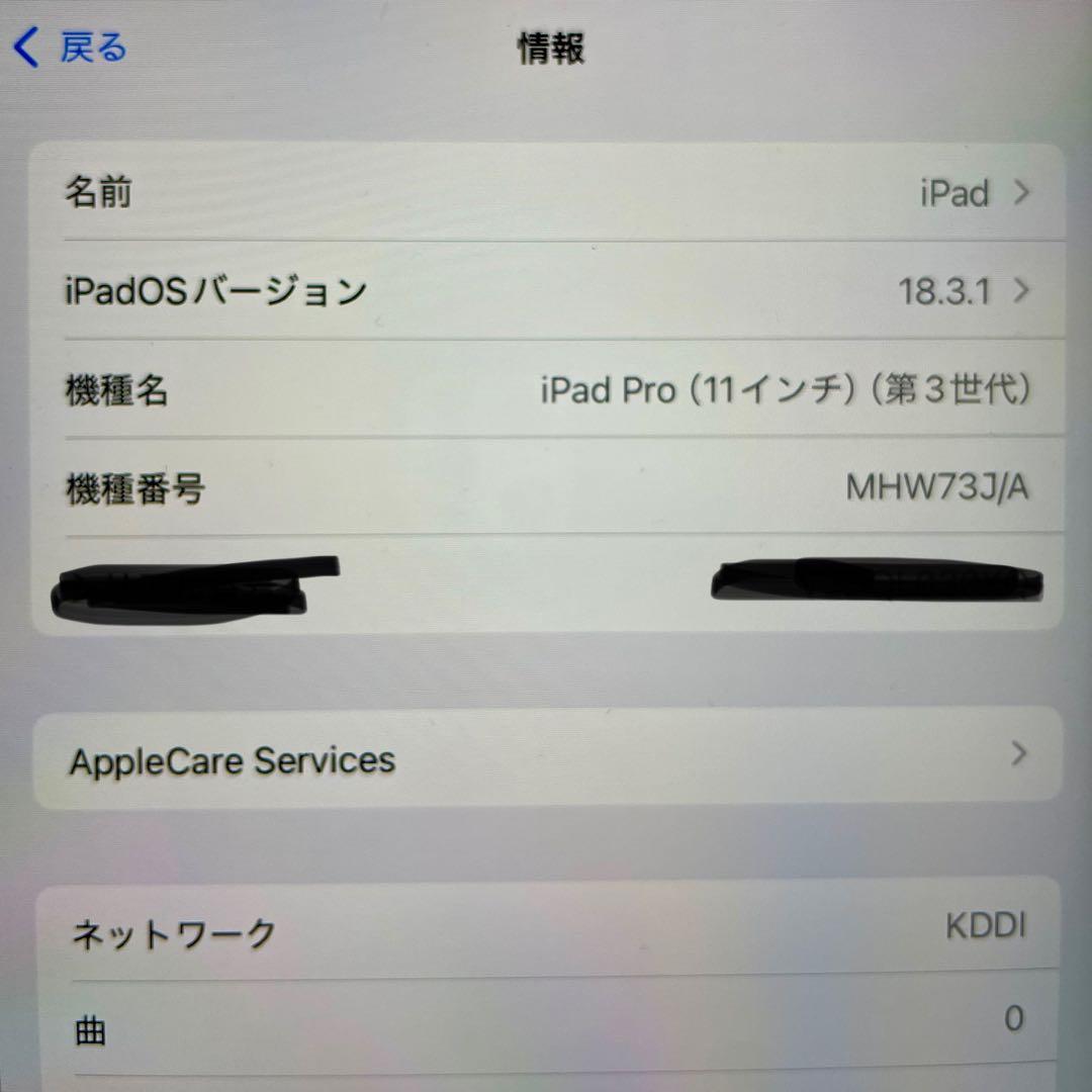 T*K様 Apple iPad Pro 11インチ 第3世代 256GB