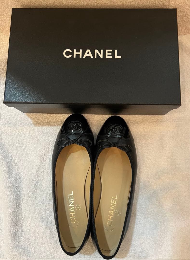 お値下げ中‼️シャネル CHANEL バレリーナ ブラック37.5