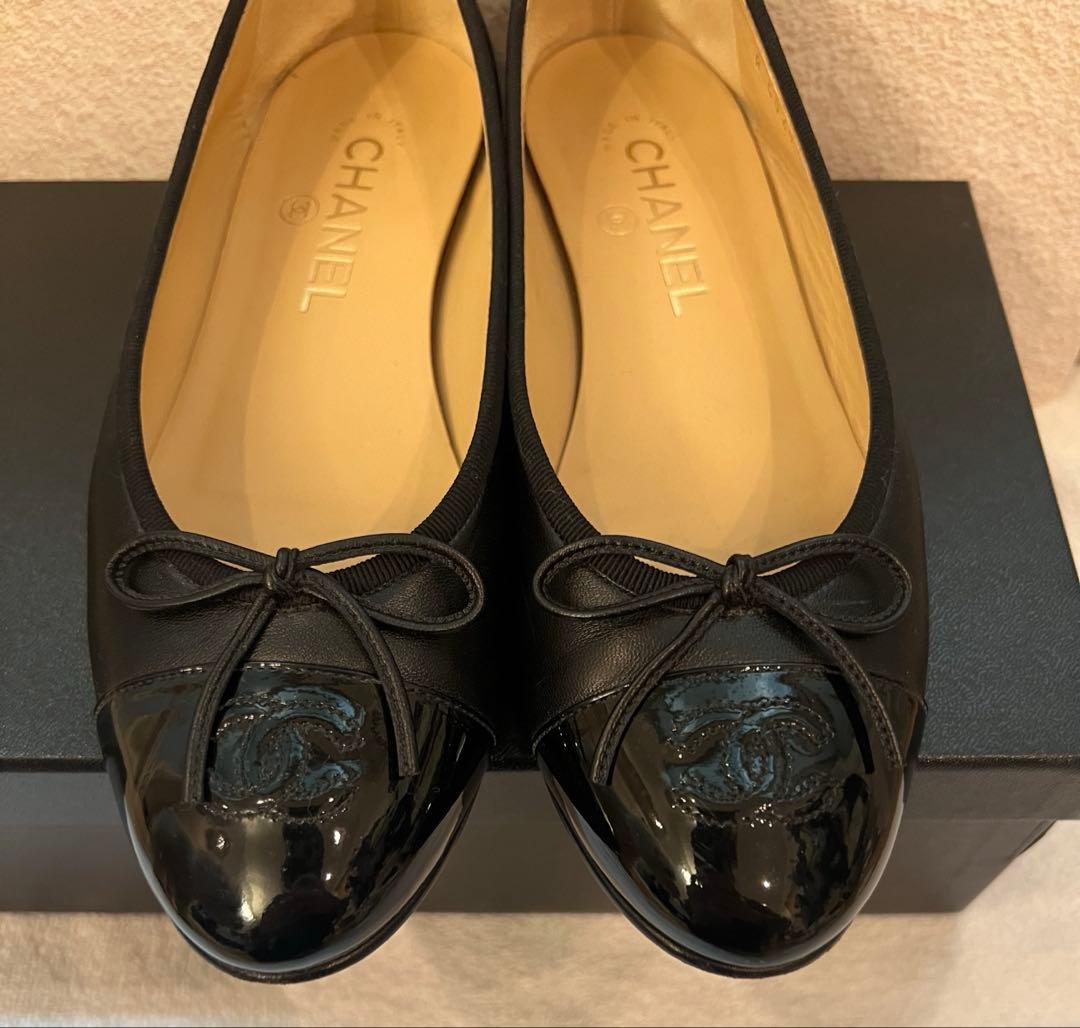 お値下げ中‼️シャネル CHANEL バレリーナ ブラック37.5
