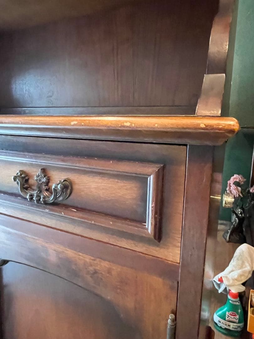 カリモク コロニアル 食器棚 カップボード インテリア アンティーク