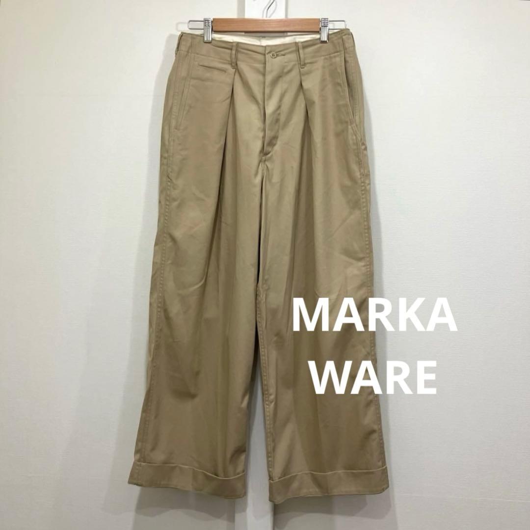 パンツ MARKAWARE WIDE ORGANIC COTTON DRY TWILL