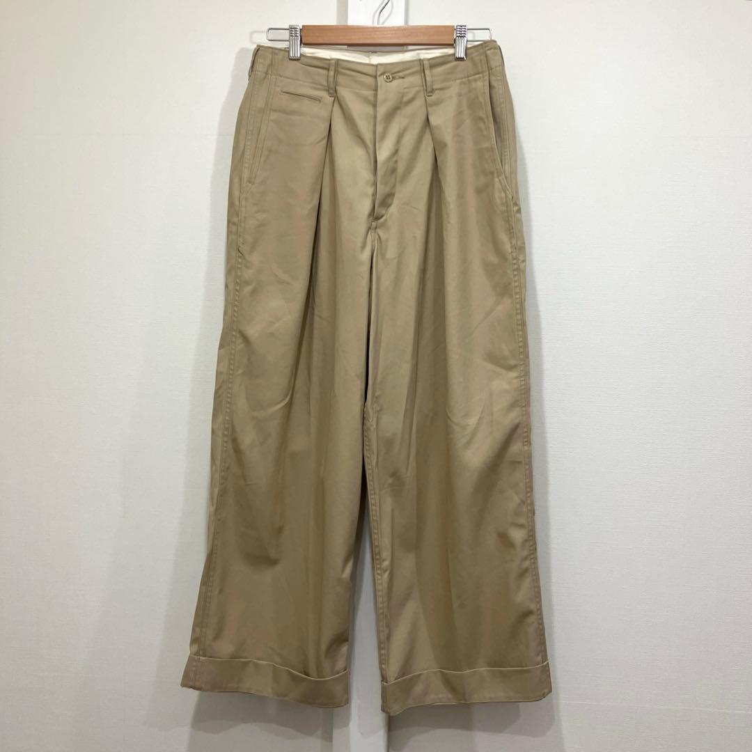 パンツ MARKAWARE WIDE ORGANIC COTTON DRY TWILL