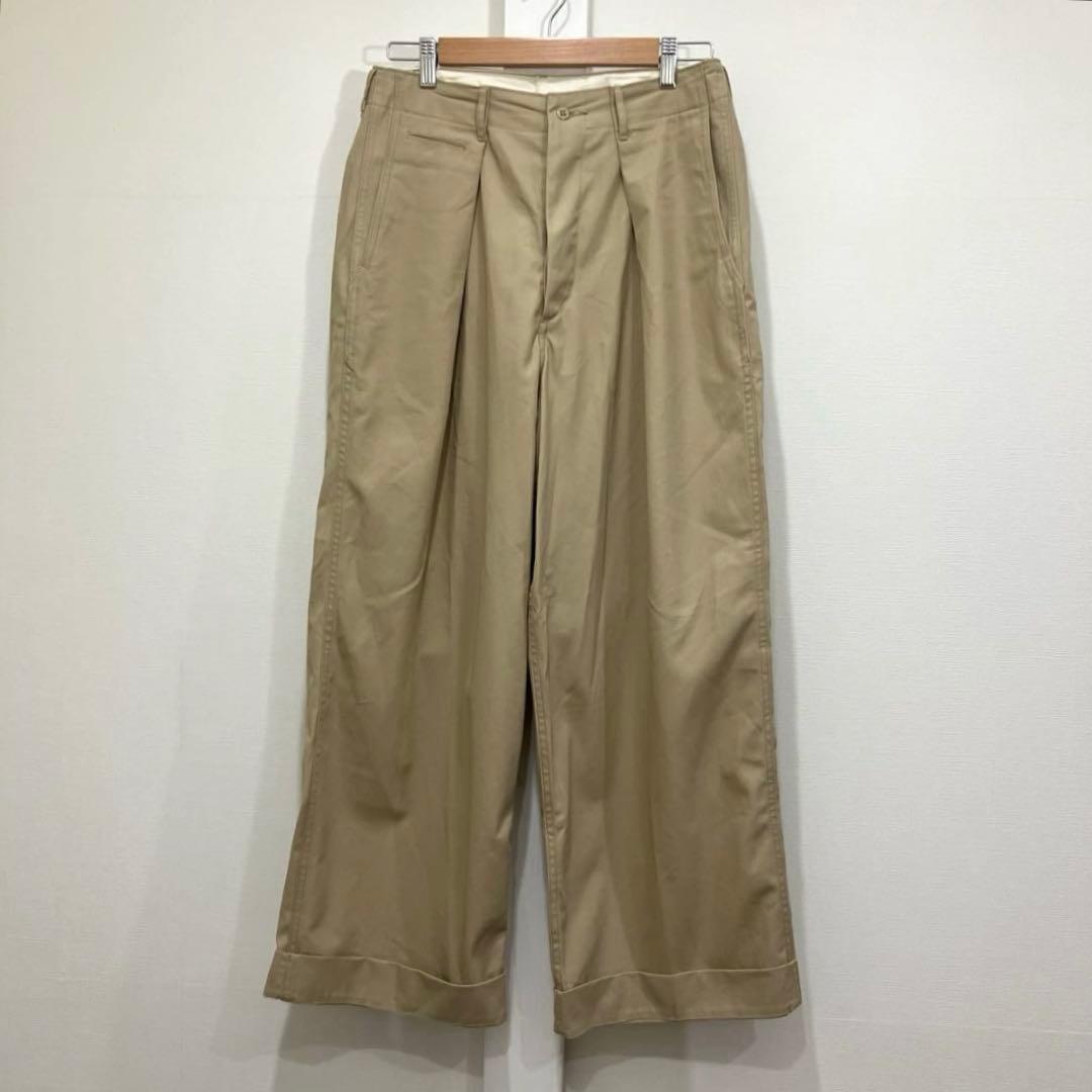 パンツ MARKAWARE WIDE ORGANIC COTTON DRY TWILL