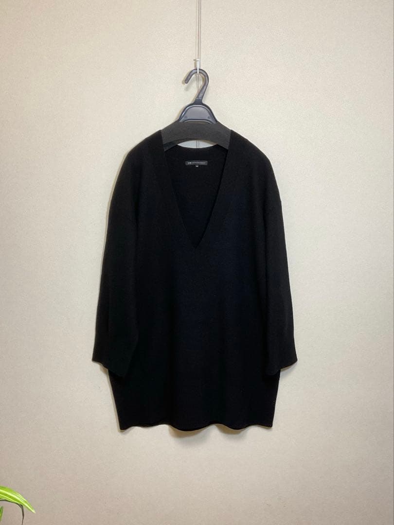 大きいサイズ 23区 ボイルドウール深V ニット(自由区ICBクミキョク)