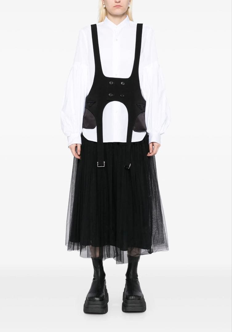 新品2024aw ノワールケイニノミヤ コムデギャルソン 装飾 ハーネス ベスト