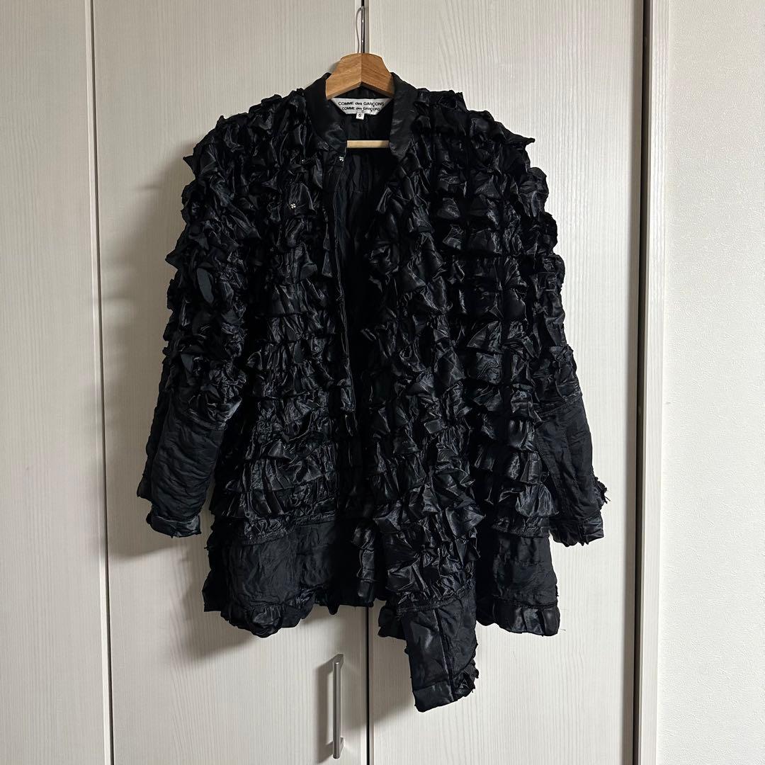 コムデギャルソン ブラックフリルアウター