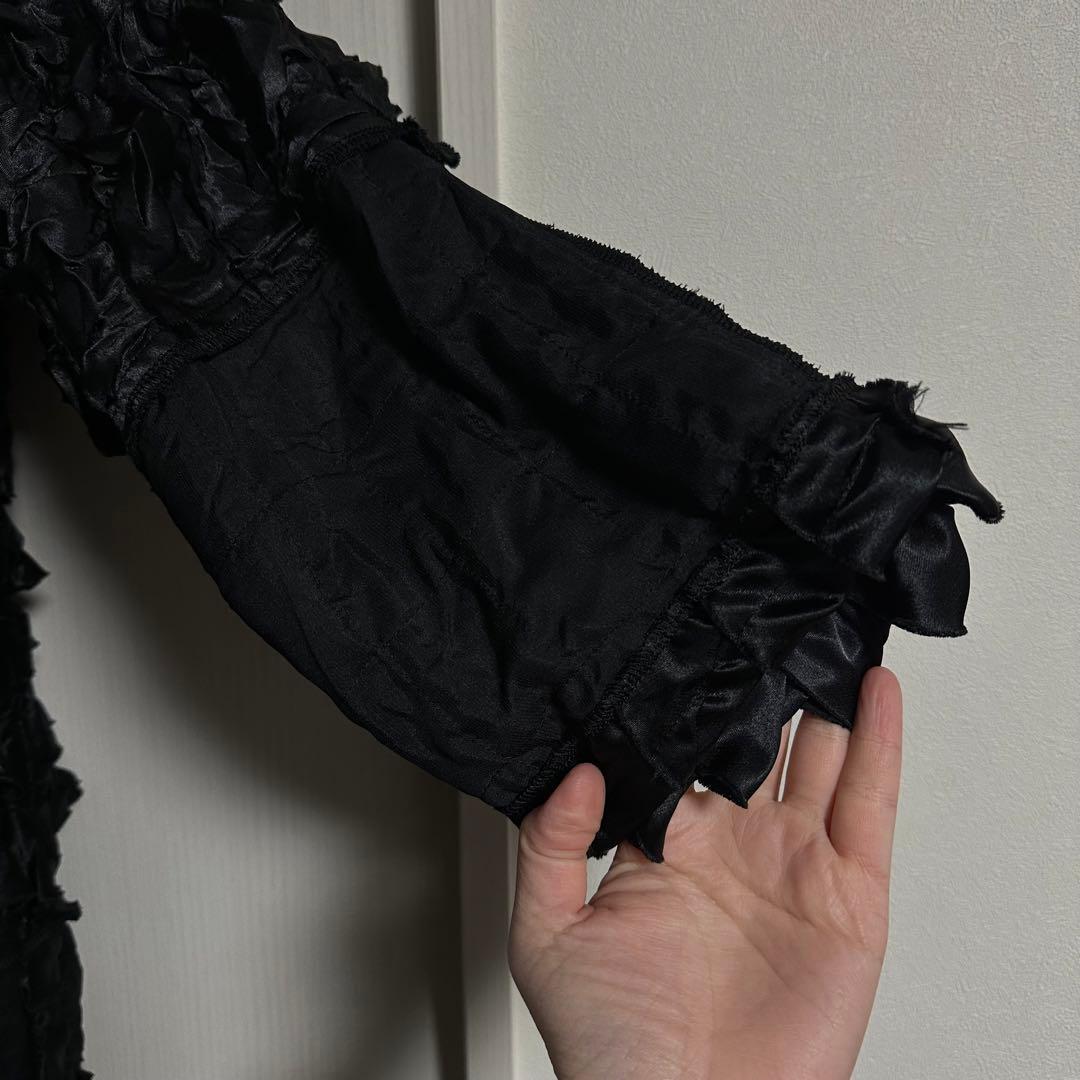 コムデギャルソン ブラックフリルアウター