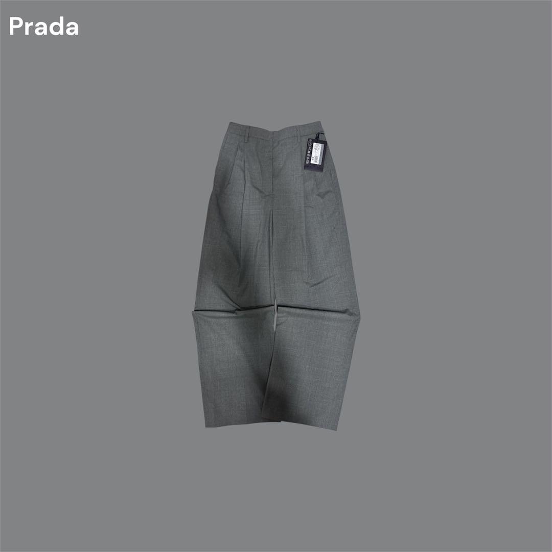 パンツ Prada gray wide trousers