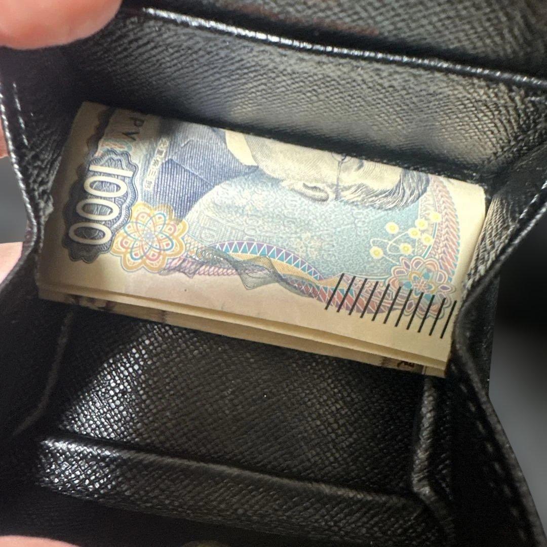 超美品　ルイヴィトン　ポルトモネ　ボワット　ケース　黒　ブラック