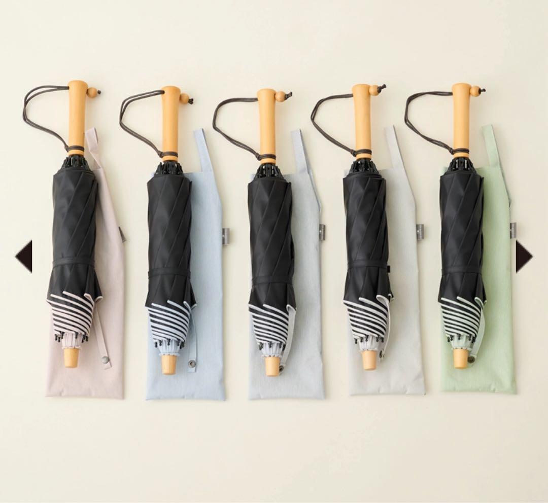 【サンバリア100】折りたたみ日傘　２段折 / moku グレー