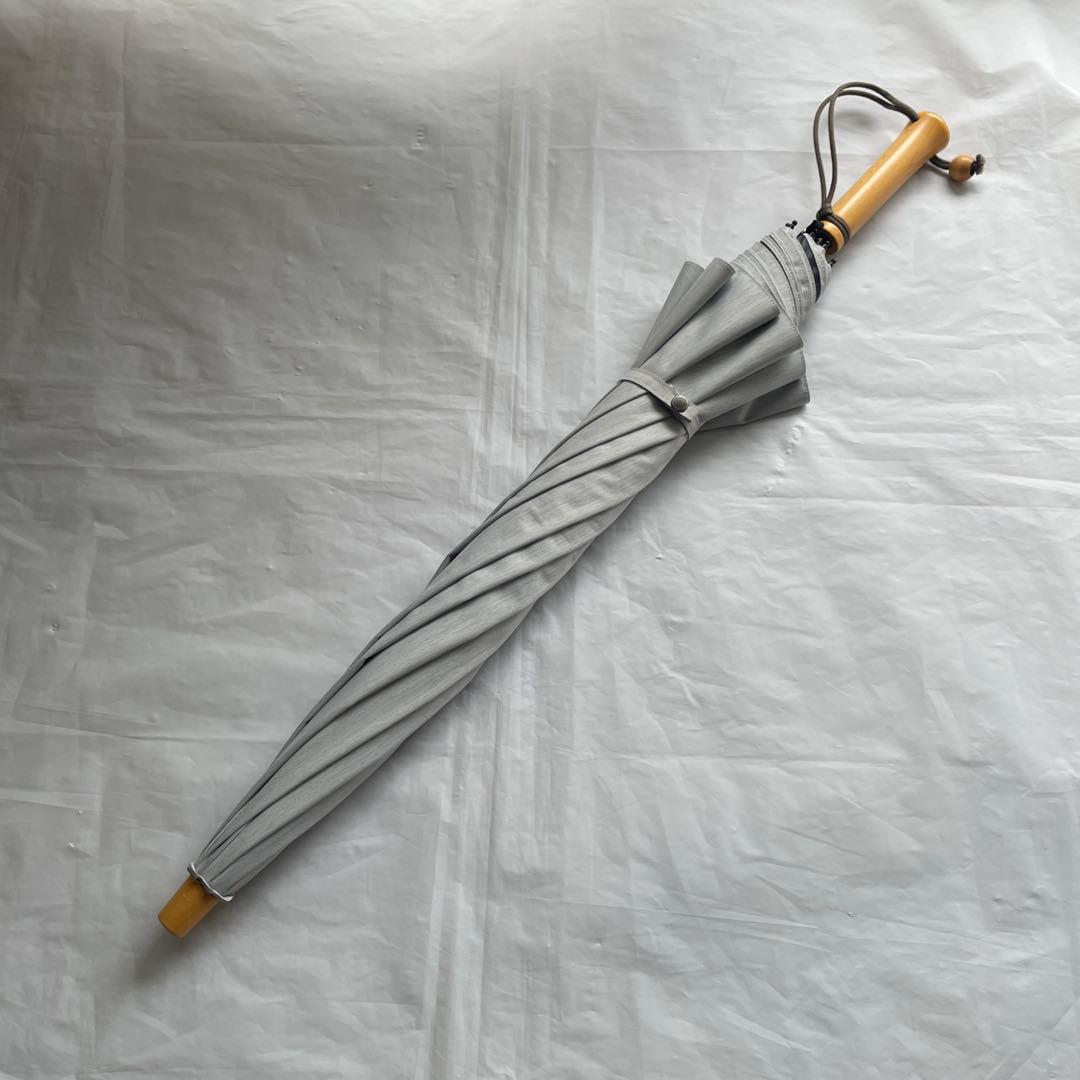 【サンバリア100】折りたたみ日傘　２段折 / moku グレー