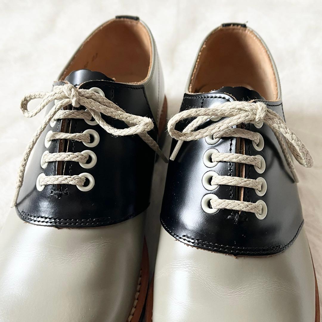 未使用級✨REGALリーガル　サドルシューズ　ブラック　グレー　レザー　2452