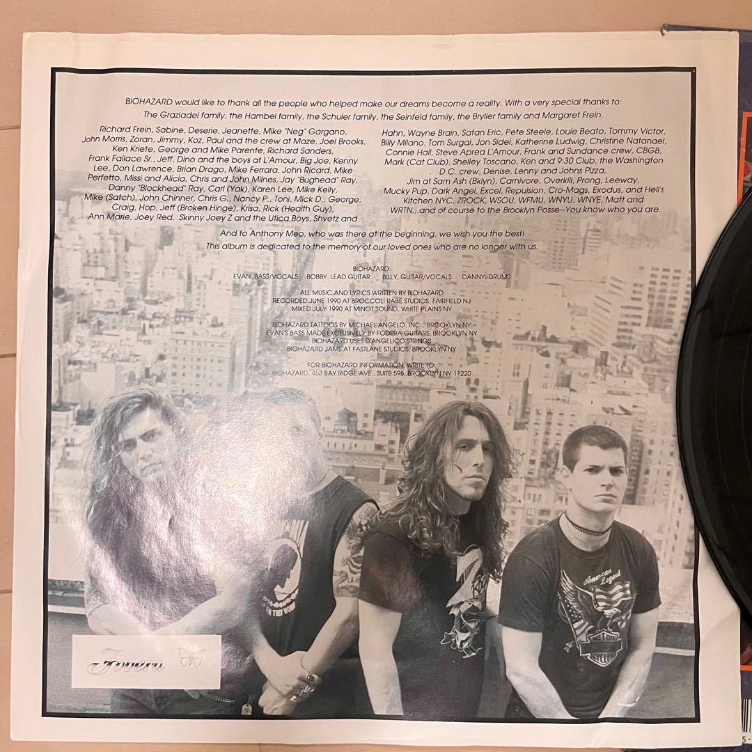 BIOHAZARD NYHC ハードコア LPレコード 12inch