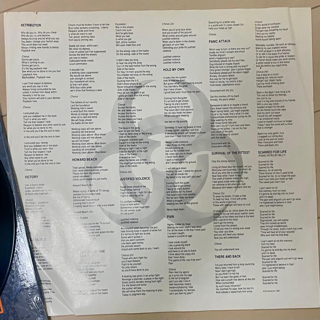 BIOHAZARD NYHC ハードコア LPレコード 12inch