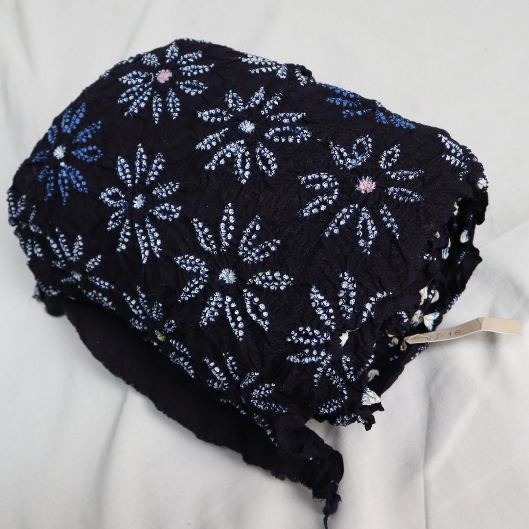 2898★かわいい花柄　絞り　浴衣反物★有松　鳴海★