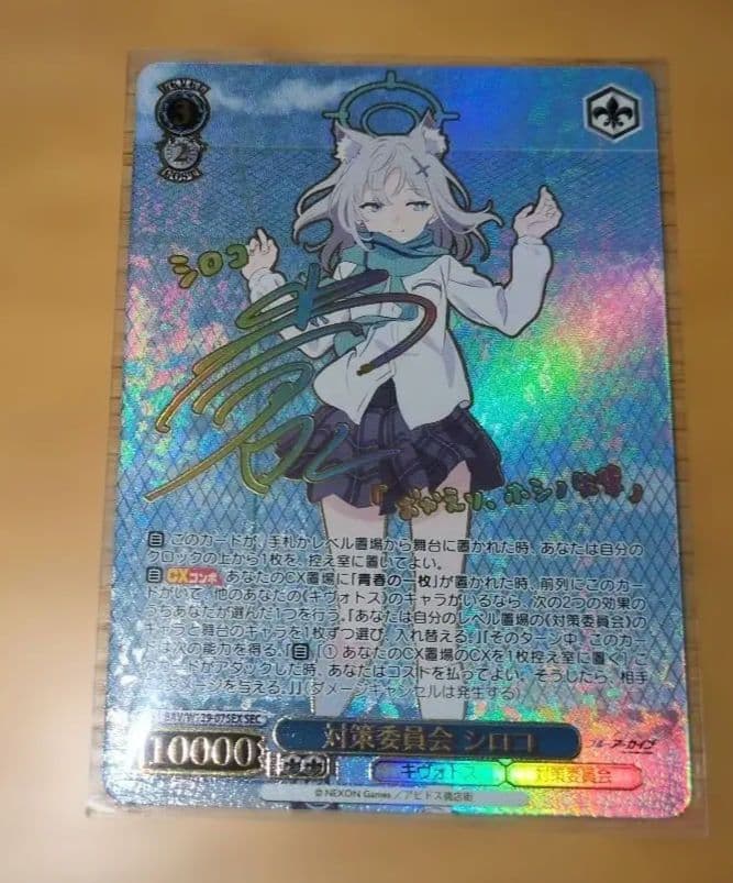 ヴァイスシュヴァルツ　ブルアカ　SEC　サイン　対策委員会　シロコ