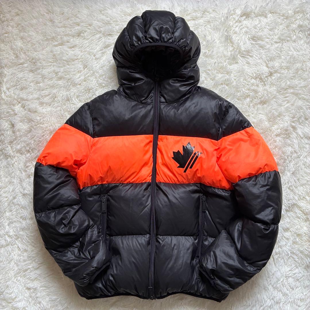 DSQUARED2 ダウンジャケット ブラック/オレンジ 50