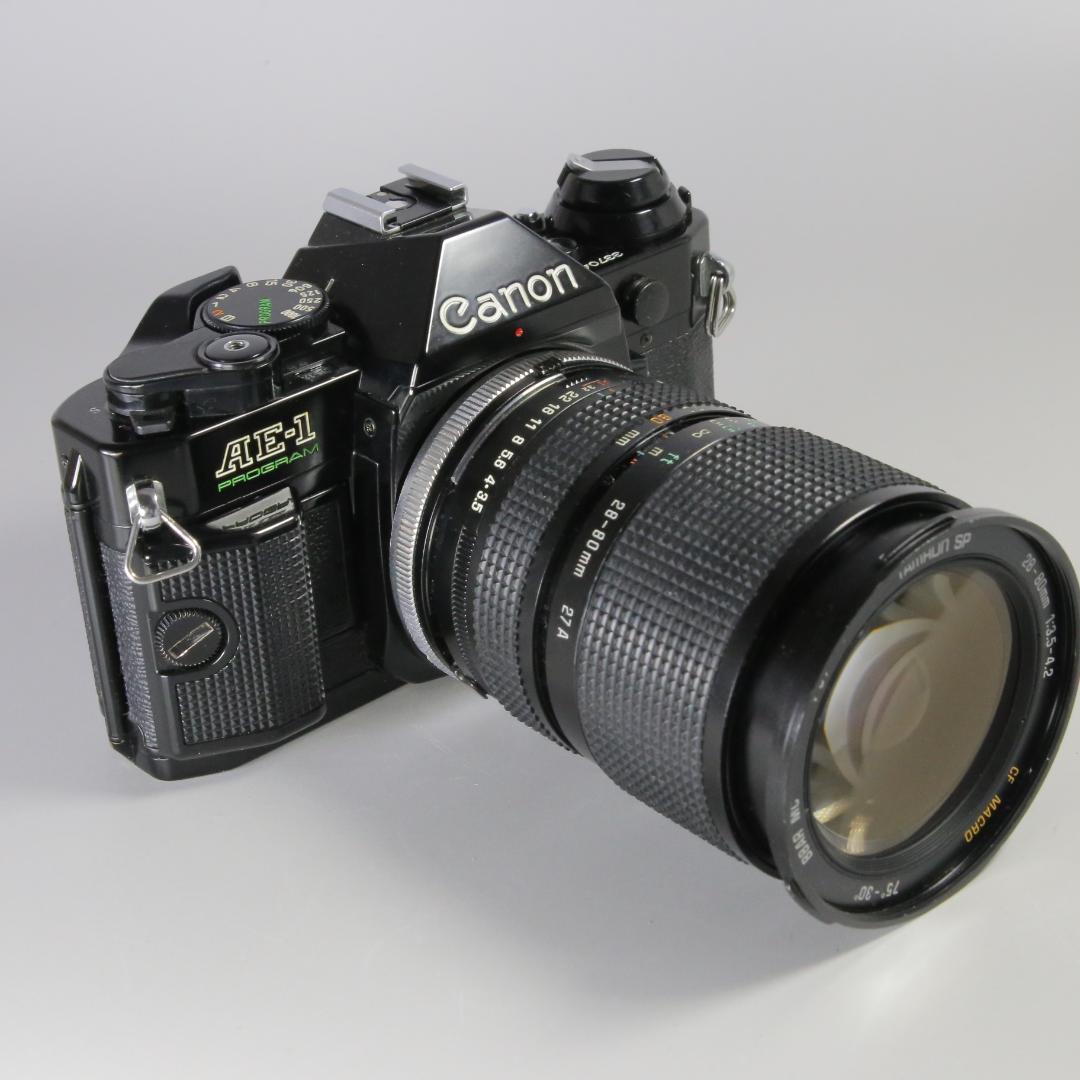 ☆美品☆完全動作 Canon AE-1プログラム　カメラバッグ付き＃180