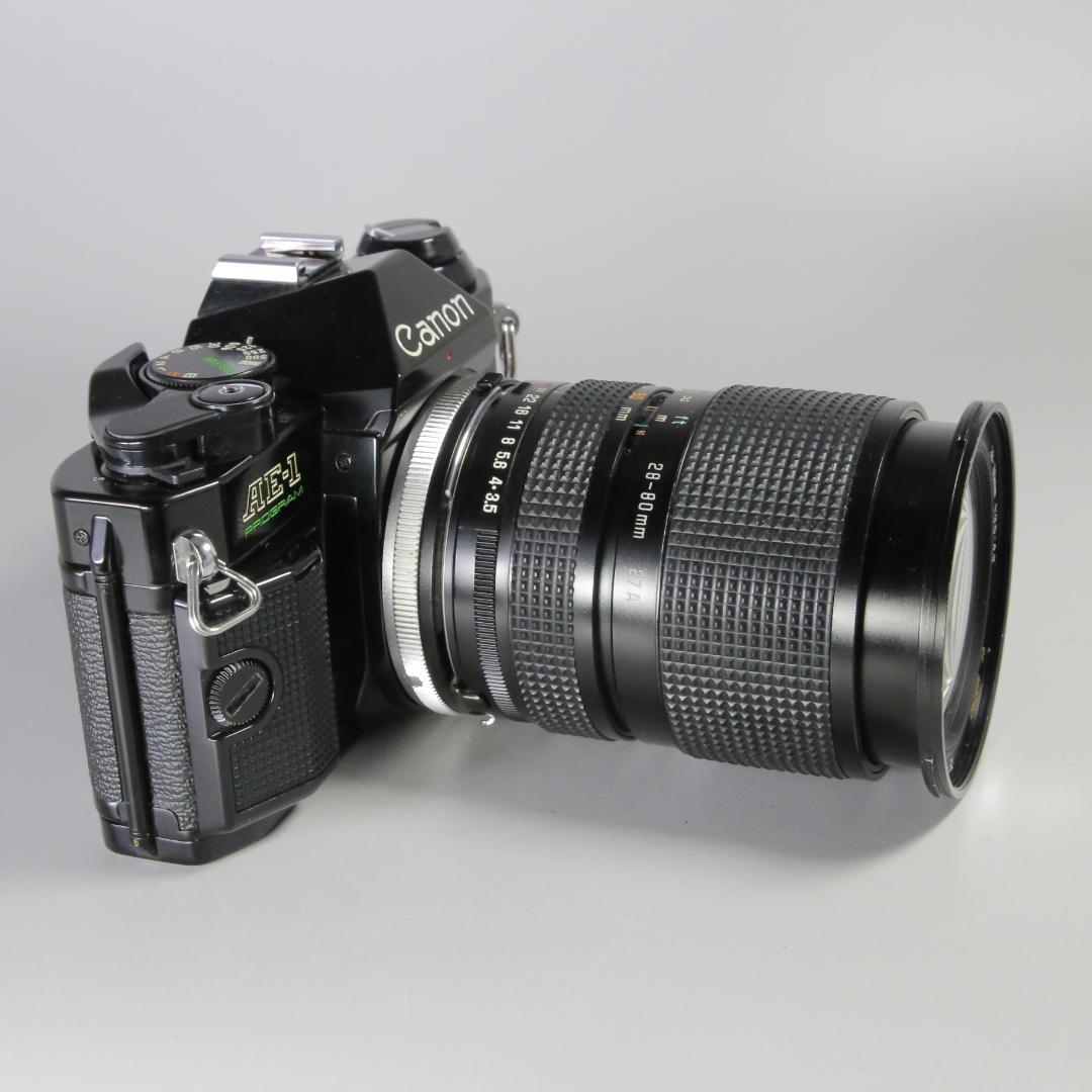 ☆美品☆完全動作 Canon AE-1プログラム　カメラバッグ付き＃180