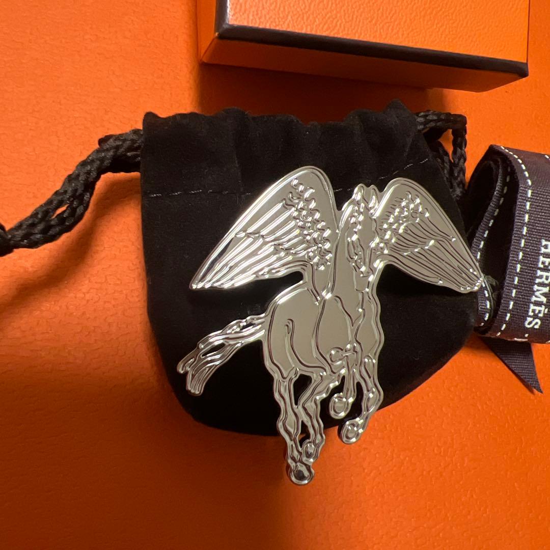 望*子様 【新品・未使用】エルメス スカーフリング ペガスグラヴェ ペガサス シ