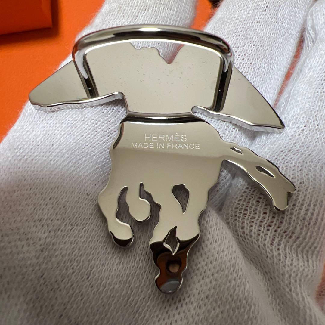 望*子様 【新品・未使用】エルメス スカーフリング ペガスグラヴェ ペガサス シ