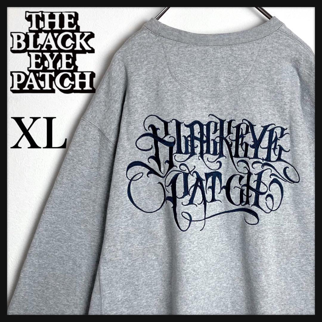 【美品★コラボ】ブラックアイパッチ アフロディーテギャング★刺繍スウェット XL