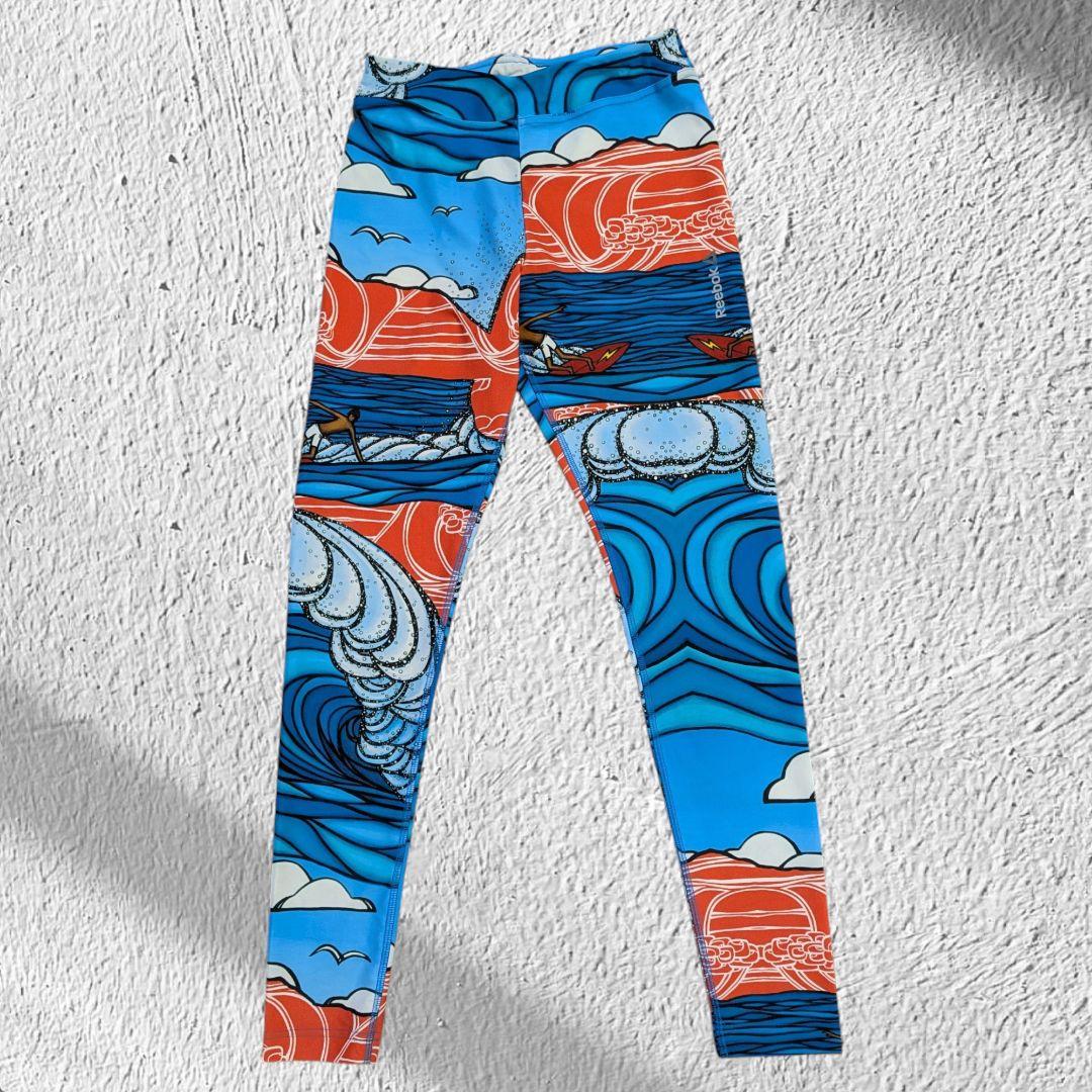 ★希少★ Reebok リーボック ヘザーブラウンコラボ ヨガパンツ サーフ