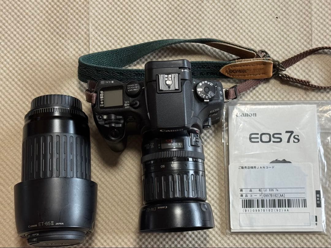 試写済み　取説新品　Canon EOS 7Sフイルムカメラ　視線入力