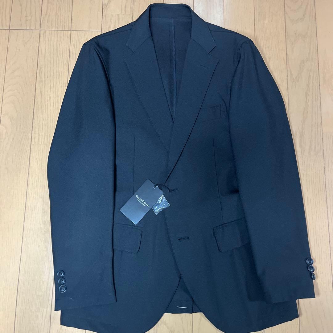 Second Style ブラック2つボタンセットアップ