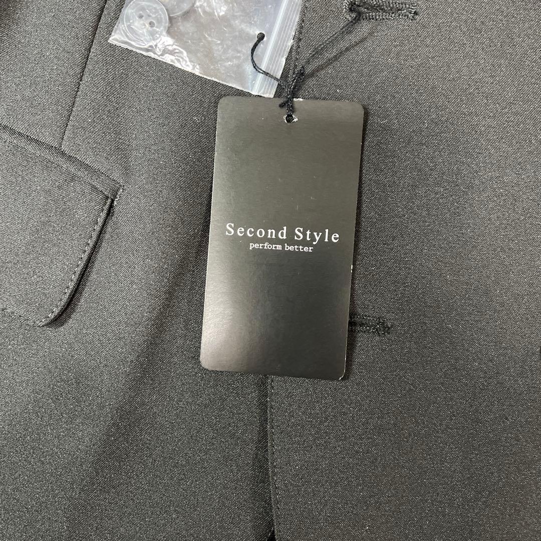 Second Style ブラック2つボタンセットアップ